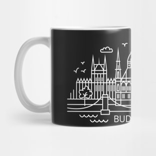 Budapest line art Mug